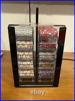 Claysmith Gaming 1,000 Ct Milano Set 10g Casino Clay Chips with Acrylic Display Case for Casino Games