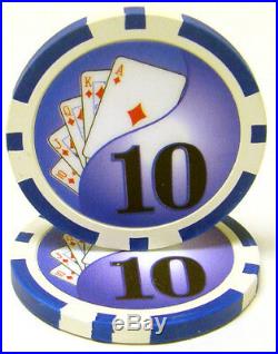 Yin Yang 13.5g Clay Poker Chips Sample Set New 10 Denominations