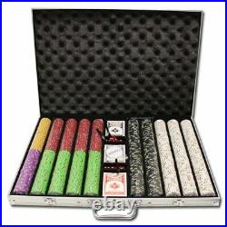 1,000 Ct Desert Heat Poker Set 13.5g Clay Composite Chips with Aluminum