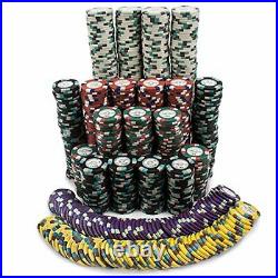 1,000 Ct Monaco Club Poker Set 13.5g Clay Composite Chips with Aluminum