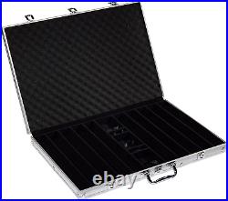 1,000 Ct the Mint Poker Set 13G Clay Composite Chips with Aluminum Case, Playi