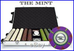 1,000ct. The Mint Clay Composite 13.5g Poker Chip Set in Rolling Aluminum Case