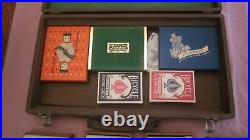 1 Vintage Set, Once Deluxe Solid Clay Poker Chips, around 400 chips, custom box