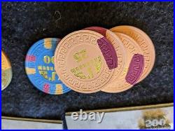 10 BCC NEW CHIPS Ajs cardroom. Includes custom dies for each denom. 1Paulson
