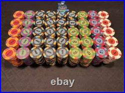 10 Black $100.00 Paulson Classic Top Hat and Cane Authentic Clay Poker Chips fro