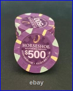 10 Horseshoe Southern Indiana Secondary $500 Paulson Casino Chip New Mint Unused