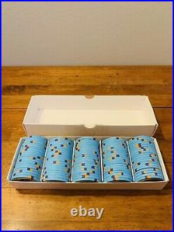 100-$1 Outpost Casino Paulson/PAUL-SON Clay Poker Chips TH&C