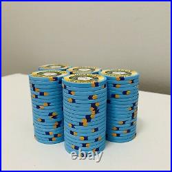 100-$1 Outpost Casino Paulson/PAUL-SON Clay Poker Chips TH&C