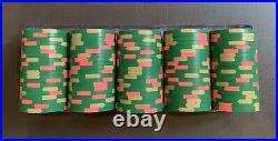 100 $25 Green Paulson Top Hat And Cane Clay Casino Poker Chips. Harbor Lights
