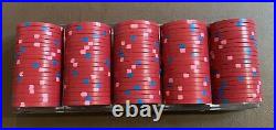 100 $5 Red Paulson Top Hat And Cane Clay Casino Poker Chips. Harbor lights