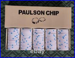 100 American Place Casino, IL. $1 Real Clay Casino Chips Paulson Very Near Mint