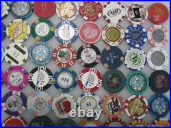 100 Casino Gaming Poker Chip Lot Las Vegas $1 New & Used Chipco Paulson Clay