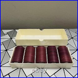 100 Count Paulson Top Hat & Cane Mold Sample Advertisement Clay Poker Chips RARE
