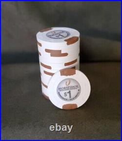 100 Horseshoe Southern IN. $1's Primary Casino Chips -New- Uncirculated Paulson