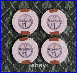100 Horseshoe Southern IN. $1's Primary Casino Chips Used Very Good Paulson
