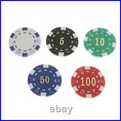 100 Packs Poker Chip 11.5 Gram Casino Supply Board Game Token Chip 4cm