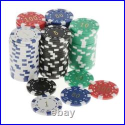 100 Packs Poker Chip 11.5 Gram Casino Supply Board Game Token Chip 4cm