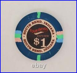 100 Paulson RHC Live Four Winds South Bend $1's Amazing Edge spots, Used Chips