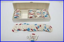 100 Paulson Top Hat & Cane $1 Clay Poker Chips8 gmsLas Vegas Casino LinesUsed