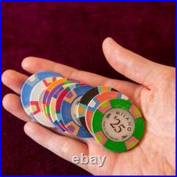 100 Pieces Milano High Class Poker Chips Clay 10G Board Game Ring Casino Etc