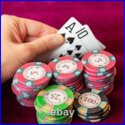 100 Pieces Milano High Quality Poker Chips Clay 10G 10,000 For Tournaments