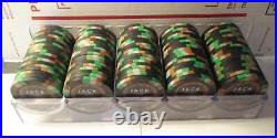 100 x Jack Cincinnati $100 Real Paulson Clay Poker Chips RHC REAL CASINO CHIPS