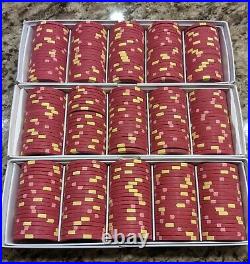 100 x Jack Cincinnati $5 Real Paulson Clay Poker Chips CLEANED RHC