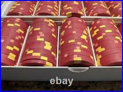100 x Jack Cincinnati $5 Real Paulson Clay Poker Chips RHC Quality