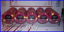 100 x Jack Cincinnati $5 Real Paulson Clay Poker Chips RHC VERY GOOD CONDITION