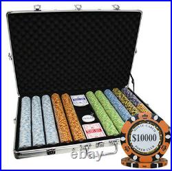 1000 14g Monte Carlo Poker Club Casino Clay Poker Chips Set 3-tone New
