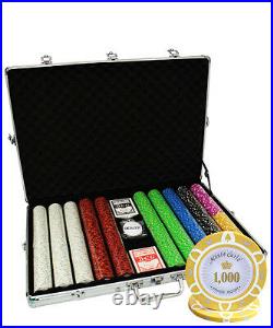1000 14g Monte Carlo Poker Room Clay Poker Chips Set