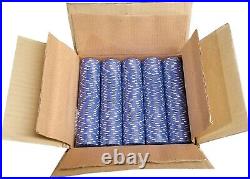 1000 Blue Diamond Mold Clay Composite Poker Chips 11.5gr GREAT DEAL