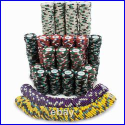 1000 Count Claysmith'Poker Knights' Poker Chips Set in Rolling Aluminum Case