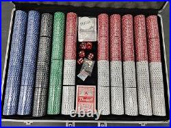 1000 Diamond Suited 11.5 Gram Clay Poker Chips Set with Aluminum Case
