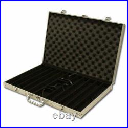 1000 Diamond Suited 12.5g Clay Poker Chips Set with Aluminum Case Pick Chips