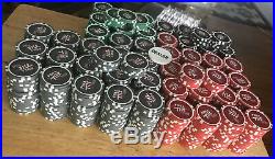 1000 Full Tilt Poker 1.2g Clay Chip Set WithAcrylic Carrying Case Handle NICE