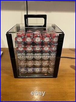 1000 Milano 10g Clay Poker Chips Set with Acrylic Case And Racks