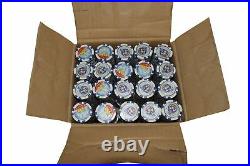 1000 Poker Blue 50 Chips Thunderbird Clay Composite 11.5 gr GREAT DEAL