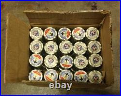 1000 Poker Grey 1 Chips Thunderbird Clay Composite 11.5 gr GREAT DEAL