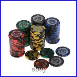 100pcs Poker Chips, 14g Poker Chips Made of High-quality Casino-grade Clay