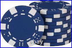 11.5 Gram Texas Hold'em Clay Poker Chip Set with Aluminum Case 500 Dice Chips