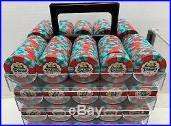 1200 Poker Chips $5 Dunes Commemorative 9 gram Clay Composite In Case