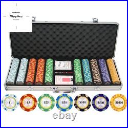13.5-Gram 500-Piece Clay Poker Chips
