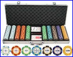 13.5-gram 500-piece Clay Poker Chips Recreation Games Man Cave