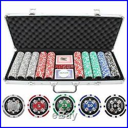 13.5g 500pc Aces Up Clay Poker Chips Set Sports & Outdoors Sets Equipment