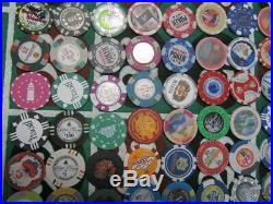 140 Casino Chip Lot Las Vegas & Poker Room Set Roulette Fantasy Clay Ceramic 100