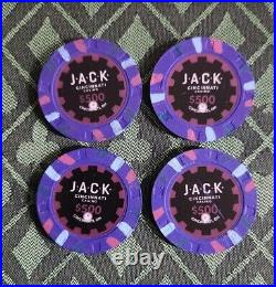 20 Jack Cincinnati Primary $500 Paulson Chips, Real Casino Used Near Mint -RARE