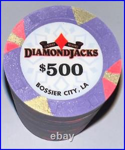 20 x Diamond Jack $500 Real Clay Casino Chips Paulson New Mint Unused