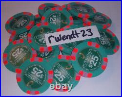 20 x HSI Secondary $25 Paulson Poker Chips Horseshoe Southern Indiana Casino NEW