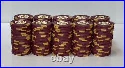 200 $5 Holiday in Reno H-mold Casino Poker Chips Vintage Clay Rare